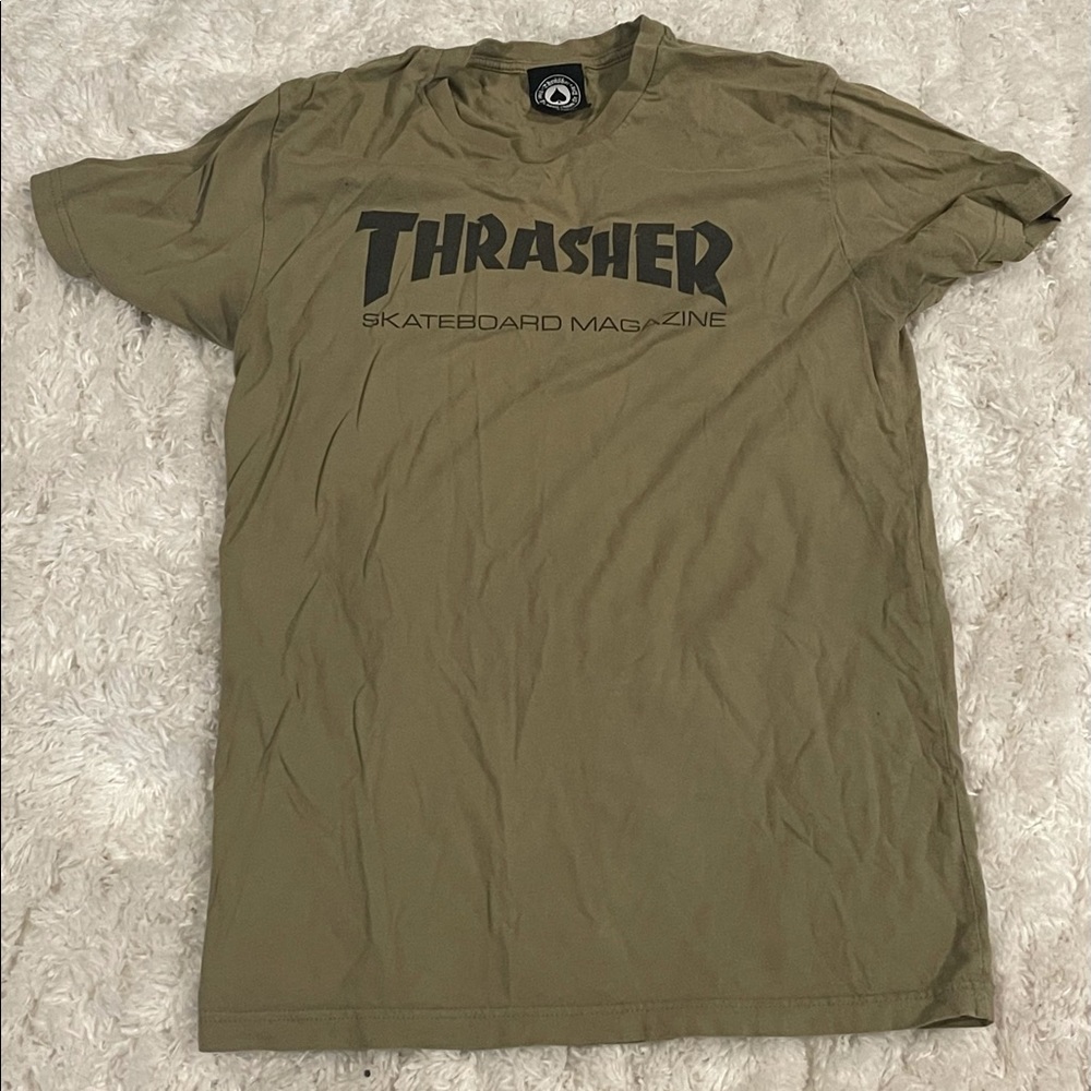 Green Thrasher Magazine T Shirt Sz M